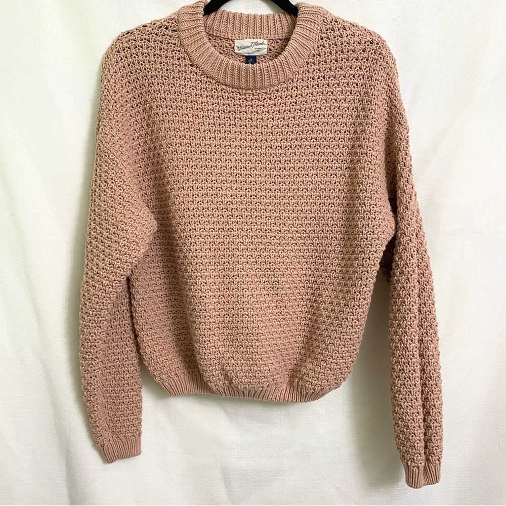 Universal Thread-Target- Pink cable knit sweater Medium